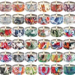 36 Pack Scented Candles Set for Home, Relaxing Stress Relief, Aromatherapy – Natural Soy Wax and Fragrance – Gifts for Women, Mom, Best Friend, Wife, Birthday